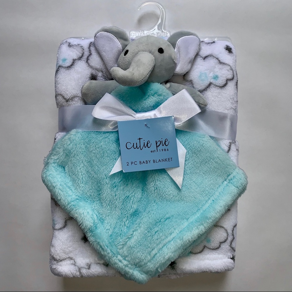 Cutie Pie 2-Piece Baby Blanket, Brand New!